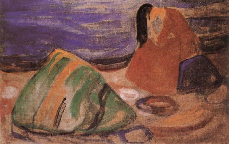 Edvard Munch Crying Girl